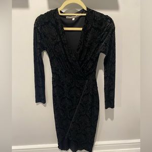 Rachel Roy Black Velvet Dress Size XS